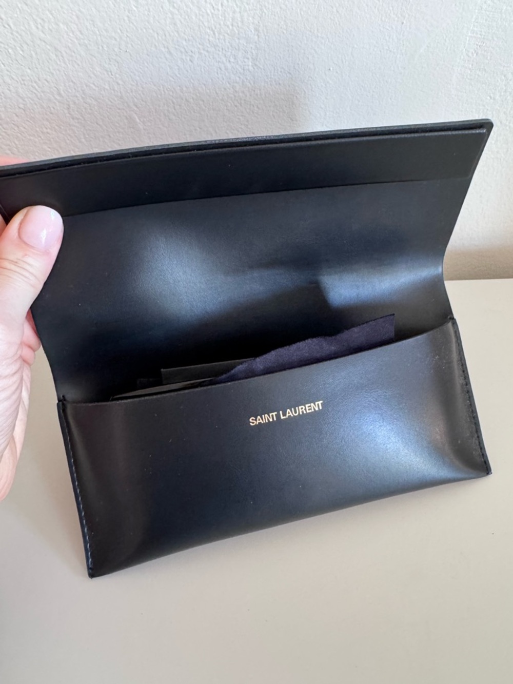 Saint Laurent Oversized Black Shield Sunglasses - Picture 4 of 4